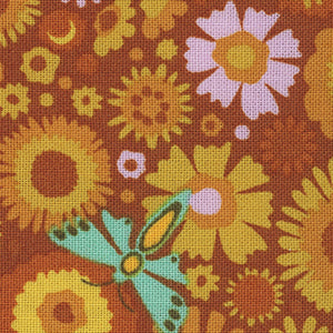 Camp Kitchy La La - Orange Floral | Andover 1715-Y
