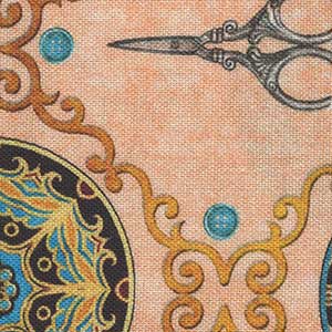 Sew Lovely - Peach Geometric | Quilting Treasures 28377-C