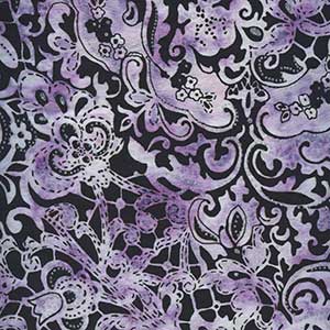 Banyan Lustre - Purple Floral Fat Quarter by Northcott