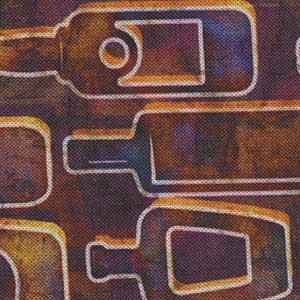 Cocktail Hour - Purple Novelty Fat Quarter | Quilting Treasures 28719-A