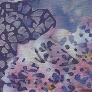 Hoffman Batik - Purple Floral Fat Quarter | Hoffman California MR42-645