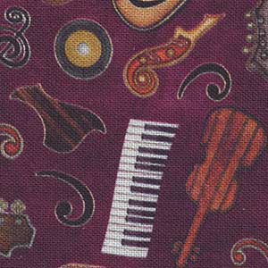 Tiny Tunes - Red Novelty | Quilting Treasures 28558-M