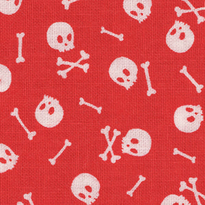 Skulls - Red Halloween | Timeless Treasures C8930-RED