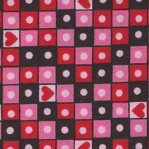 Love Me Do - Red Geometric | Andover 474-K