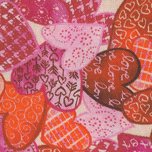 Love Struck - Red Valentine Fat Quarter | Quilting Treasures 30779-E