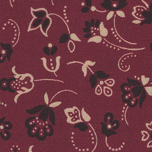 Oxford Archival - Red Floral Fat Quarter | Quilting Treasures 24851-R
