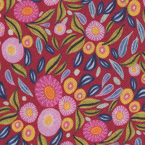 Paradise Blooms - Red Floral | Free Spirit PWKI014-CHERRY