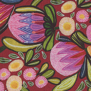 Paradise Blooms - Red Floral | Free Spirit PWKI009-GARNET