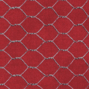 Country Blue - Red Geometric | Wilmington Prints 39905-333