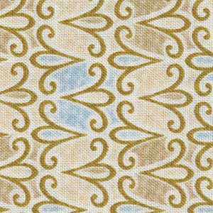Splendid Swans - Tan Geometric Fat Quarter | Quilting Treasures 26666-E