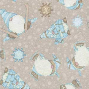 I Love Sn'Gnomies - Tan Christmas Fat Quarter by Henry Glass