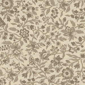Sacre Bleu - Tan Floral Fat Quarter by Moda
