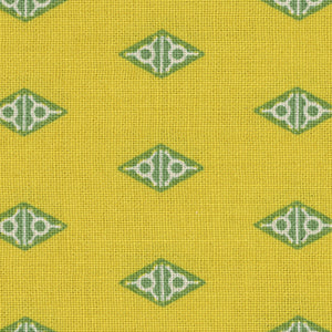 Fabric From The Attic - Yellow Geometric | Andover 9983-Y
