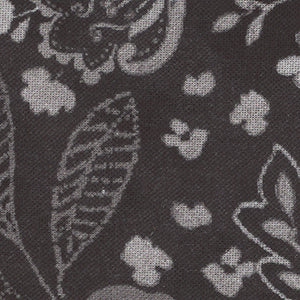 Elizabeth - Black Floral 108" Wide Back | P&B Textiles 05112-KS