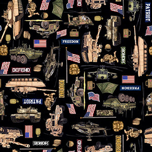 Patriot - Black Patriotic by Quilting Treasures