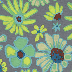 Bloomers - Gray Floral by Free Spirit