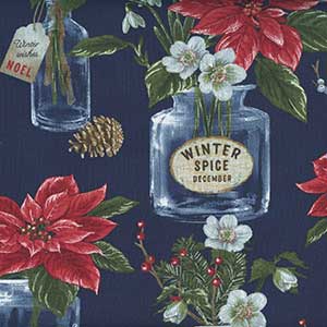 Christmas Traditions - Blue Christmas by Northcott