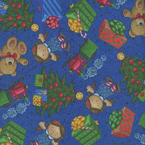 Jolly Ol' Santa - Blue Christmas by Quilting Treasures