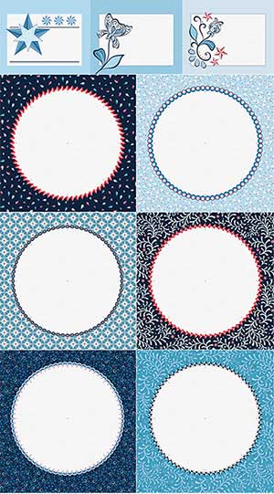 Celestial Lights - Cream Blender Panel by Benartex