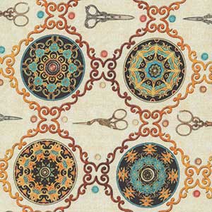 Sew Lovely - Cream Geometric by Quilting Treasures