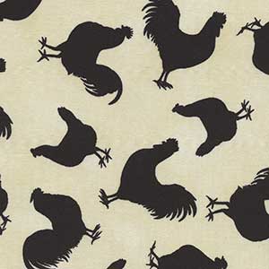 Les Poulets Encore - Cream Novelty by Windham Fabrics