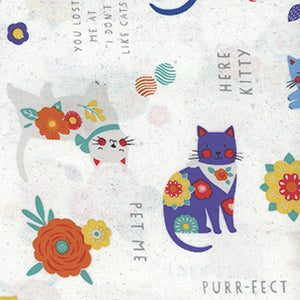 Fe-Line Frisky - White Novelty by Wilmington Prints