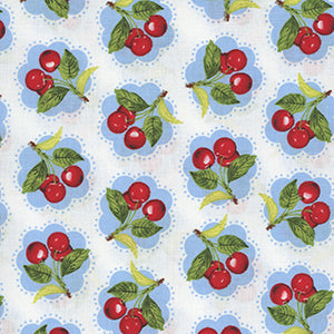 Sweet Cherry - White Novelty by Wilmington Prints
