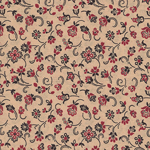 Oxford Archival - Gold Floral by Quilting Treasures