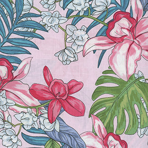 Botanical Radiants - Tropical Harmony Bubble Gum by Benartex