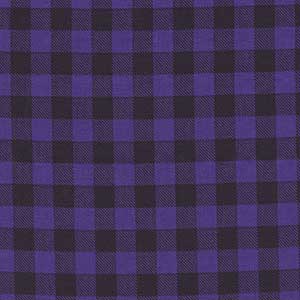 Essentials Buffalo Check - Purple Geometric by Wilmington Prints