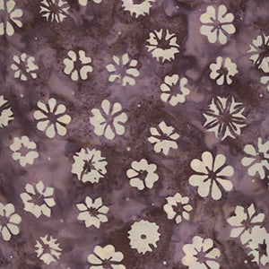 Banyan Batiks - Purple Floral Fat Quarter by Northcott