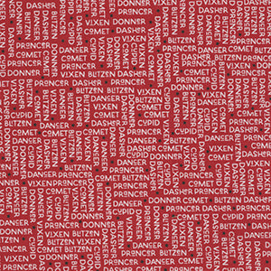 On Dasher - Red Christmas by Moda