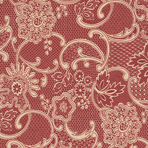 Lydia's Lace - Red Floral by Moda
