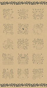 Bloom and Grow - Tan Floral Panel by Moda