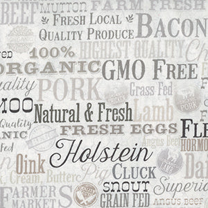 Farm to Table - White by Northcott