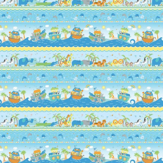Noah's Journey - Noah's Journey Stripe Multi | Benartex 12927-99