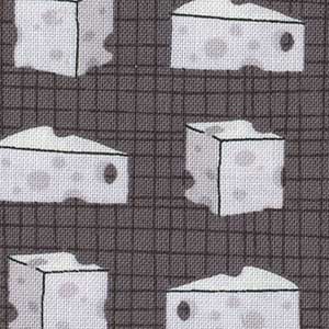 Say Cheese - Black Fat Quarter | Quilting Treasures 26334-J