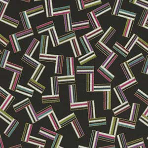 Dog On It - Black Geometric Fat Quarter by Benartex