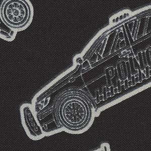 Save the Day - Black Novelty Fat Quarter | Benartex 9738GL-12