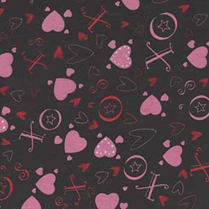 Love Ewe - Black Valentine Fat Quarter by Quilting Treasures
