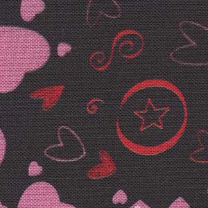 Love Ewe - Black Valentine Fat Quarter | Quilting Treasures 28554-J
