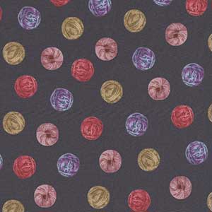 Knit N' Purl - Black Novelty Fat Quarter by Windham Fabrics
