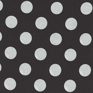 Dots & Stripes - Black Geometric Fat Quarter by Quilting Treasures