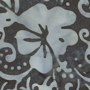 Banyan Batiks - Black Floral Fat Quarter | Northcott 83213-636