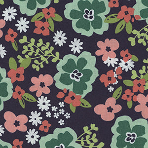Juliette - Black Floral Fat Quarter by Wilmington Prints