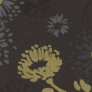 Shiny Objects Good as Gold - Black Floral | RJR FF501-ON5M
