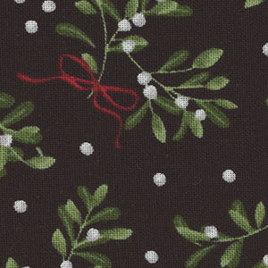 Our Gnome To Yours - Black Floral Fat Quarter | Wilmington Prints 56085-971