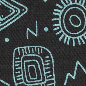 Pow Wow Wow - Blue Geometric Fat Quarter | RJR 3333-1