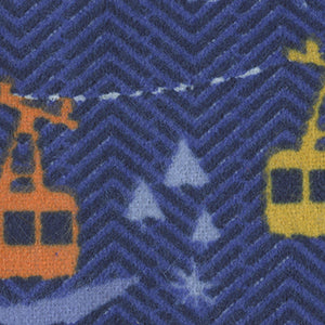 Gone Skiing - Blue Novelty Fat Quarter | Camelot Fabrics 21180102B-02