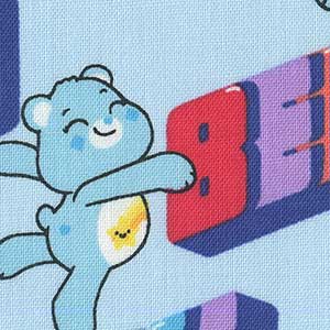 Care Bears Believe - Blue Novelty Fat Quarter | Camelot Fabrics 44010607-02